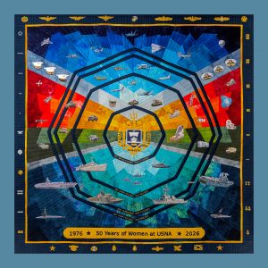USNA Women 50 year quilt replica - Queen Size