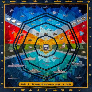 USNA Women 50 year quilt replica - Throw